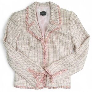 SHANI Pink and Cream Blazer Neiman Marcus